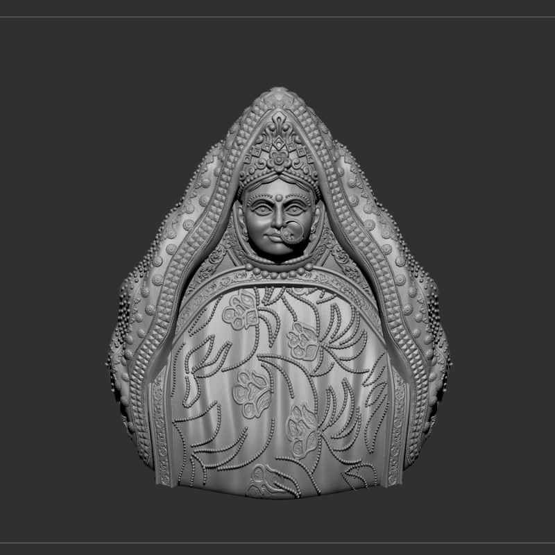 Tarkulha devi Model 3D .c4d .max .obj .3ds .fbx .stl .blend