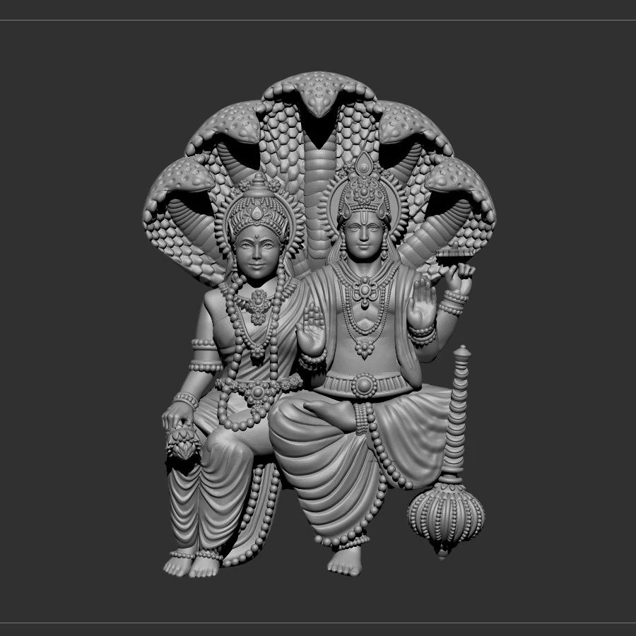 Vishnu 3D Model .c4d .max .obj .3ds .fbx .stl .blend 