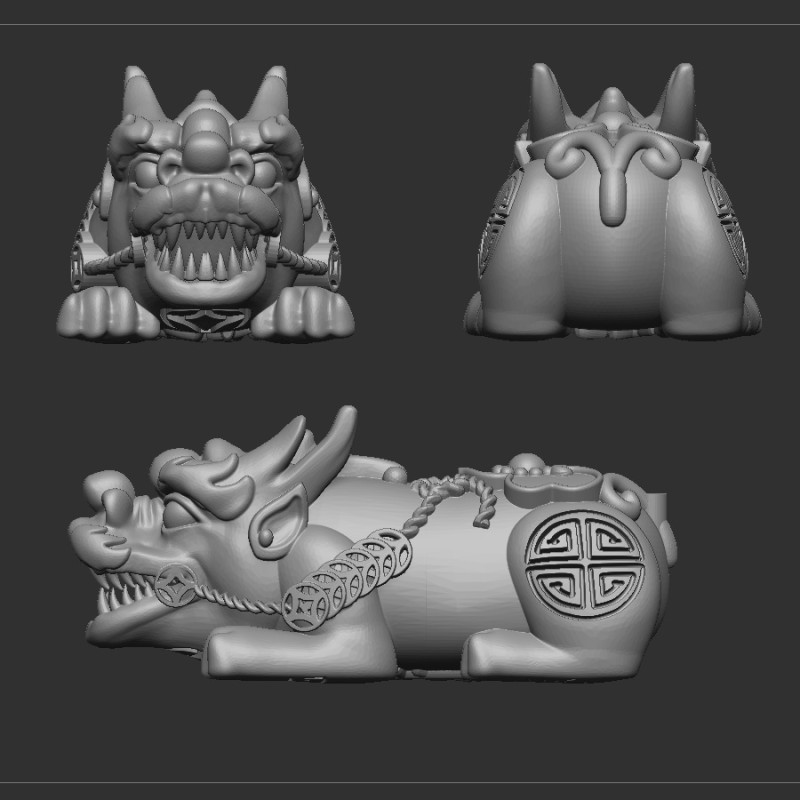 Pixiu Model 3D .c4d .max .obj .3ds .fbx .stl .blend