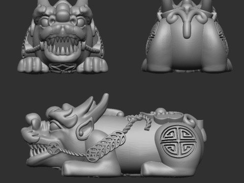 Pixiu Modelo 3D