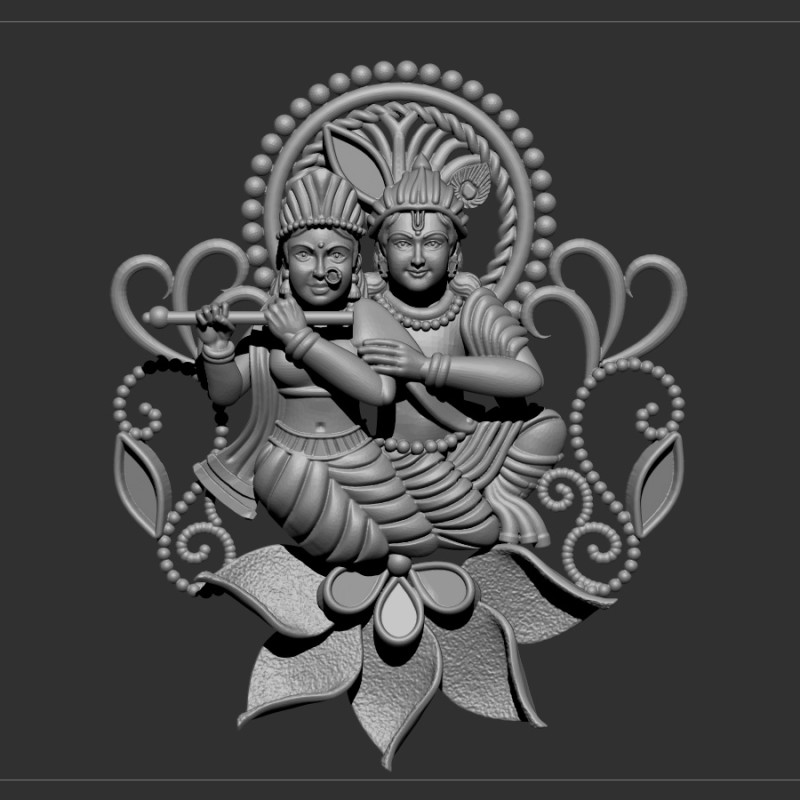Radha krishna 3D मॉडल .c4d .max .obj .3ds .fbx .stl .blend
