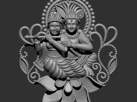 Radha krishna 3D Model