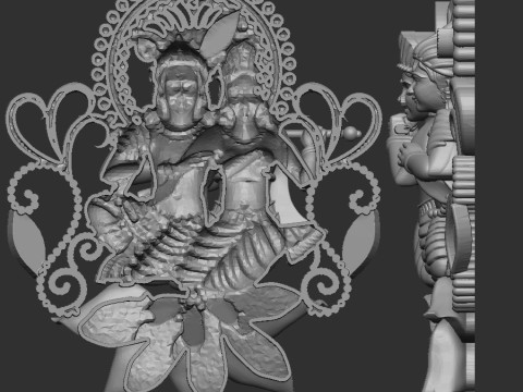 Radha krishna 3D मॉडल