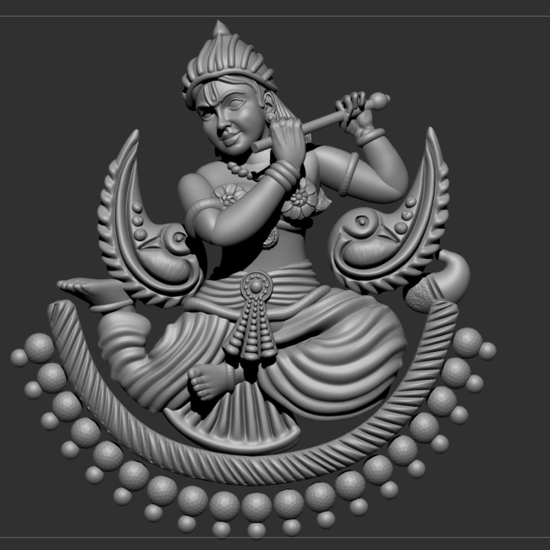 Sree krishna Modelo 3D .c4d .max .obj .3ds .fbx .stl .blend