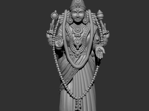 Laxmi ji 3D Model