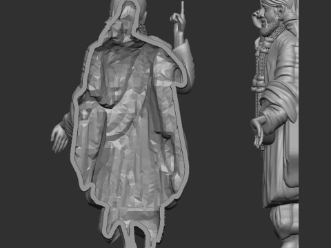 Sai baba 3D Modell