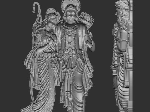 Ram sita 3D मॉडल