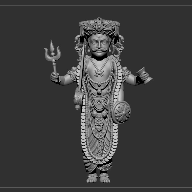 Vishnu avter Model 3D .c4d .max .obj .3ds .fbx .stl .blend