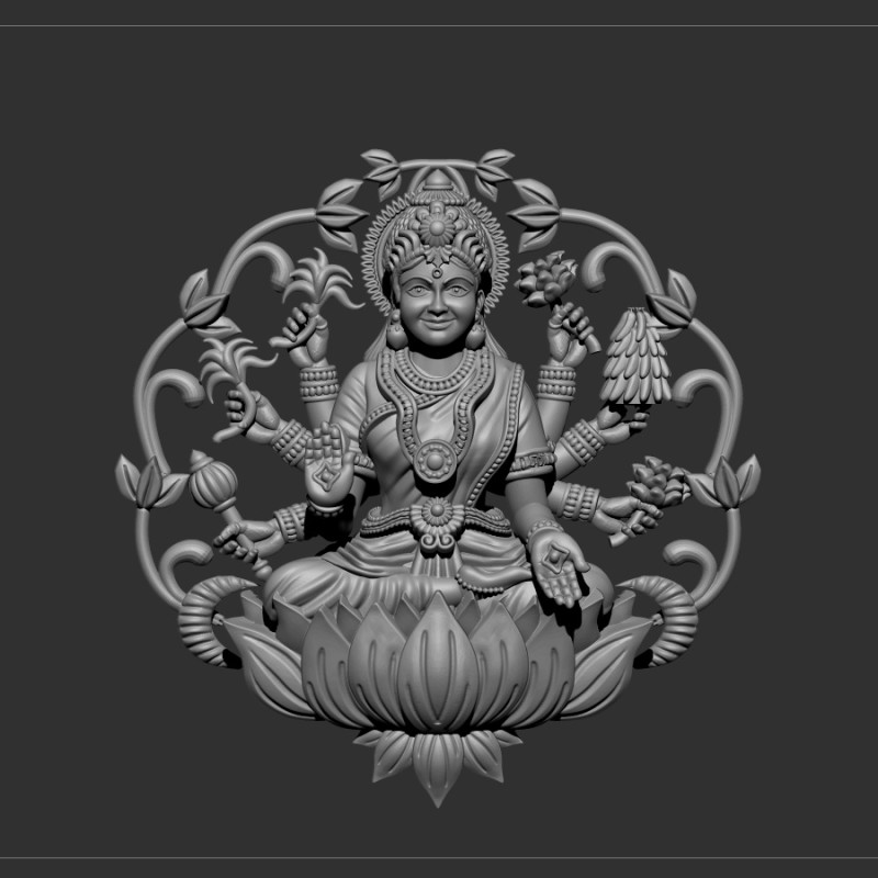 Laxmi ji Modelo 3D .c4d .max .obj .3ds .fbx .stl .blend