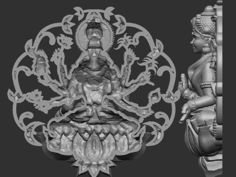 Laxmi ji 3D Model