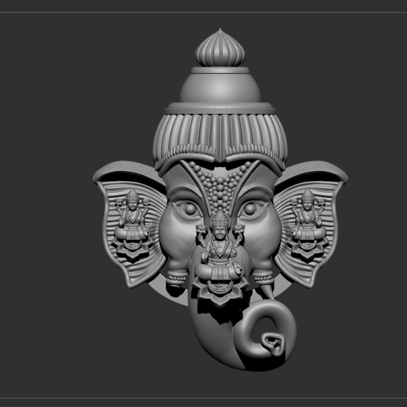 Ganesh and laxmi ji 3D Модель .c4d .max .obj .3ds .fbx .stl .blend