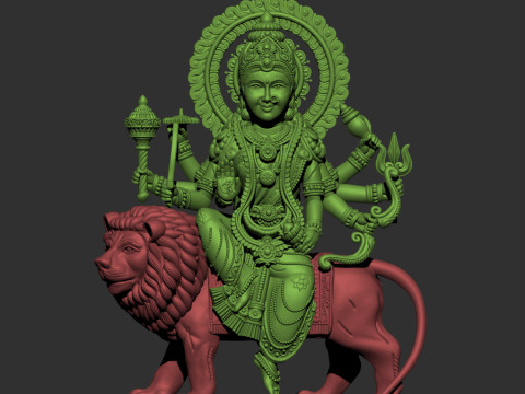 Durga ji 3D Modell