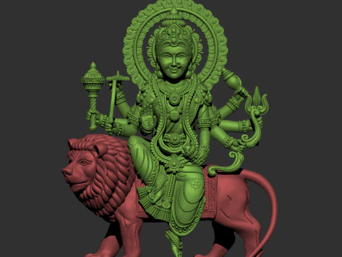 Durga ji 3D Model