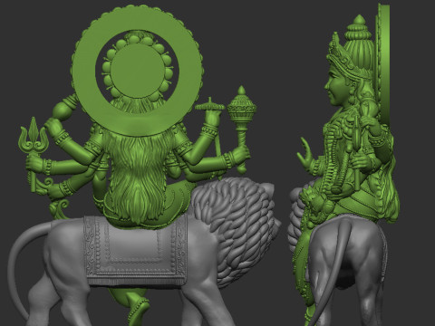 Durga ji Model 3D