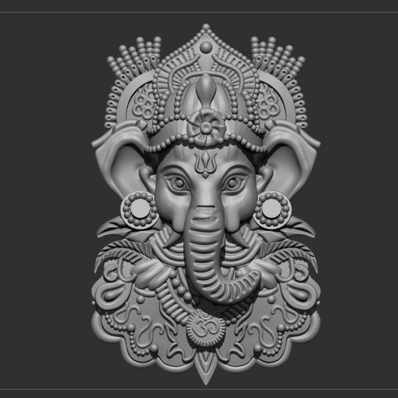 Ganesh ji 3D Модель .c4d .max .obj .3ds .fbx .stl .blend