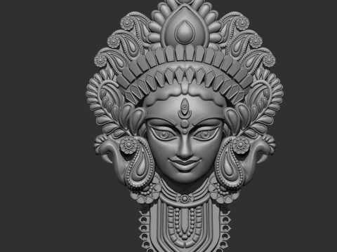 Durga ji face 3D Model