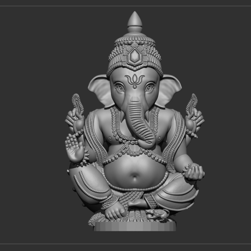 Ganesh ji Modelo 3D .c4d .max .obj .3ds .fbx .stl .blend 