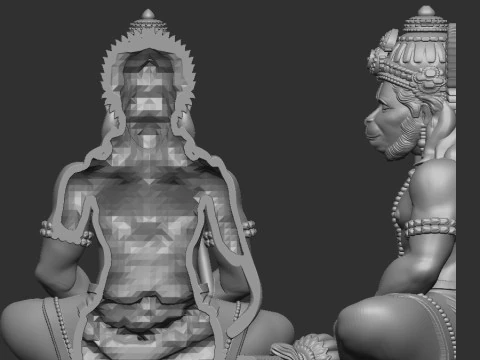 Hanuman ji 3D Model