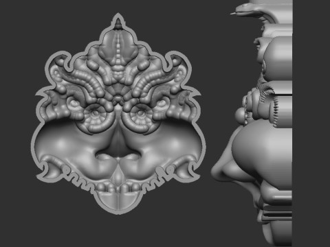 Kirtimukha Modello 3D