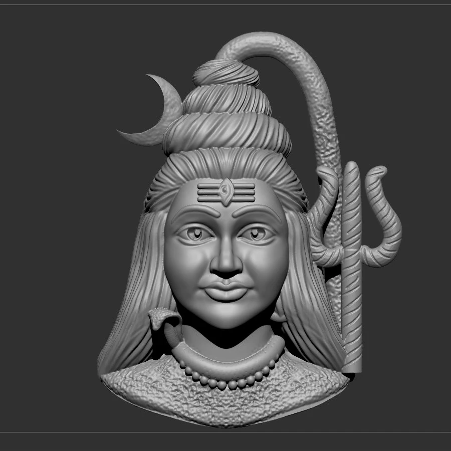 Shiv ji 3D Model .c4d .max .obj .3ds .fbx .stl .blend 