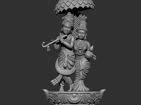 Radha krishna 3D Model
