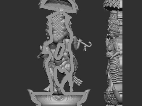 Radha krishna 3D Model