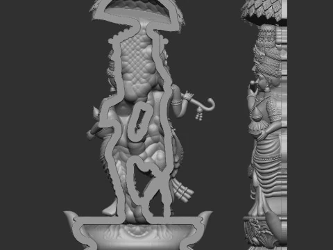 Radha krishna 3D Model