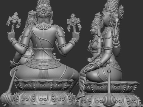 Laxmi Narayan 3D Model