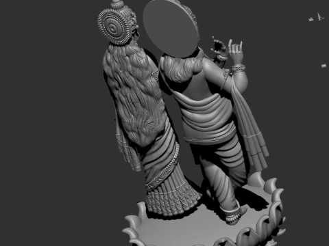 Radha krishna 3D Model