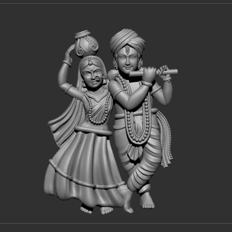 Radha krishna Modelo 3D .c4d .max .obj .3ds .fbx .stl .blend