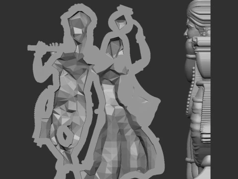 Radha krishna 3D Model