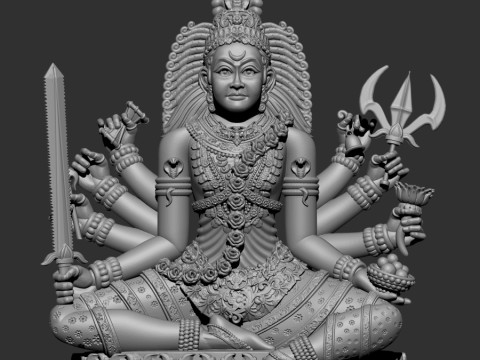 Durga ji 3D Model