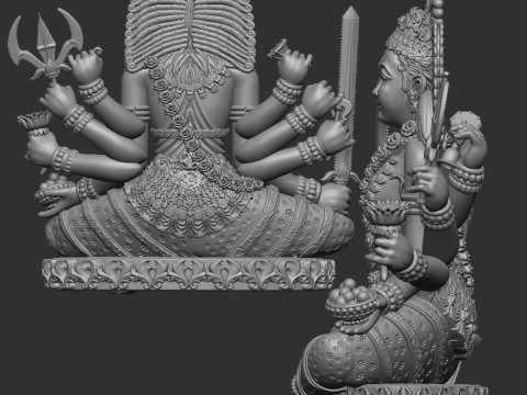 Durga ji 3D Modell