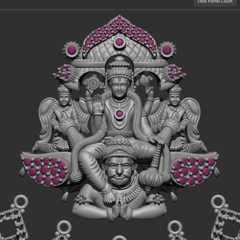 Garuda and vishnu 3Dモデル .c4d .max .obj .3ds .fbx .stl .blend