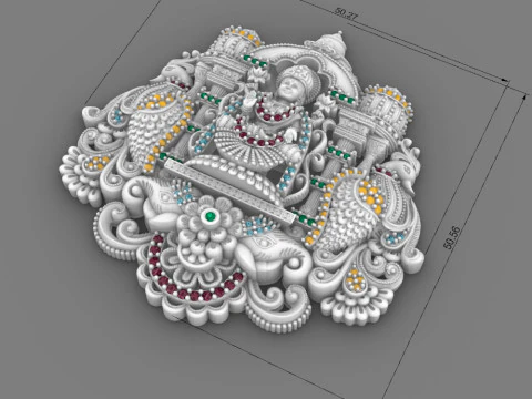 Laxmi ji tample 3D Model