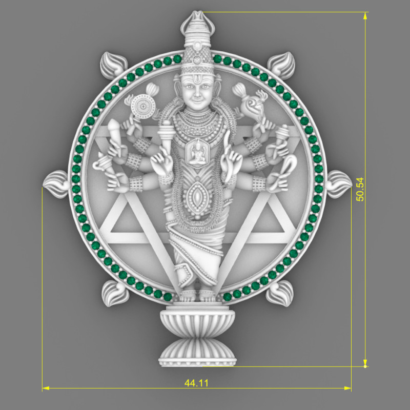 Lord vishnu Model 3D .c4d .max .obj .3ds .fbx .stl .blend