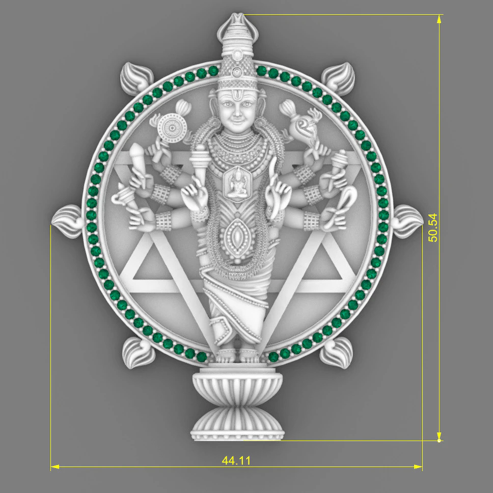 Lord vishnu 3D Model .c4d .max .obj .3ds .fbx .stl .blend