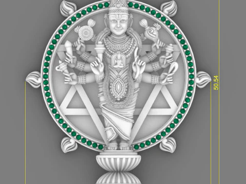 Tuhan Wisnu Model 3D