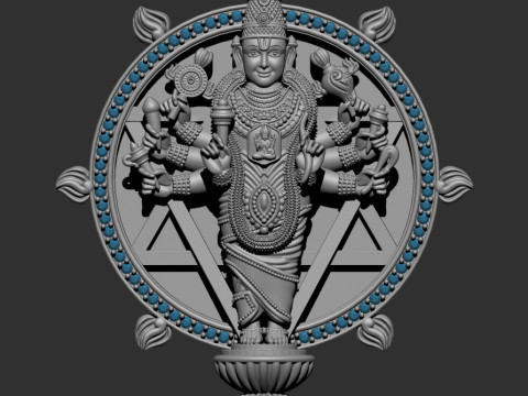 Lord vishnu Model 3D