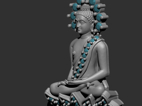 Gautam buddha Model 3D