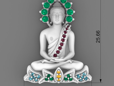 Gautam buddha 3D मॉडल