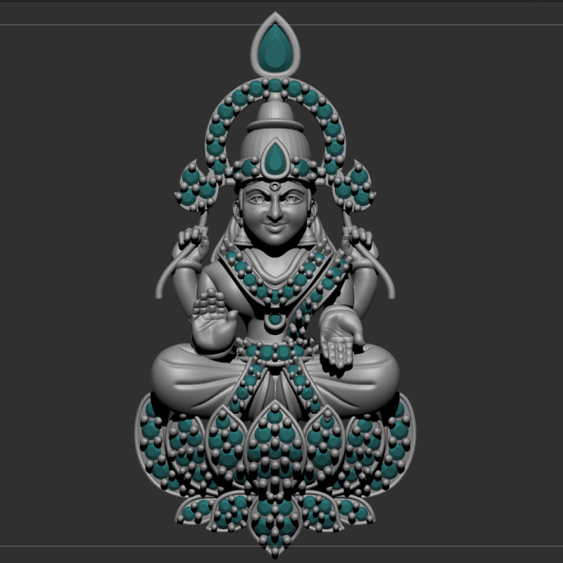 Laxmi ji 3D 모델 .c4d .max .obj .3ds .fbx .stl .blend