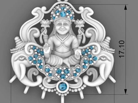 Laxmi ji 3D Model