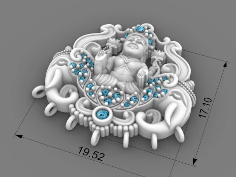 Laxmi ji 3D Model