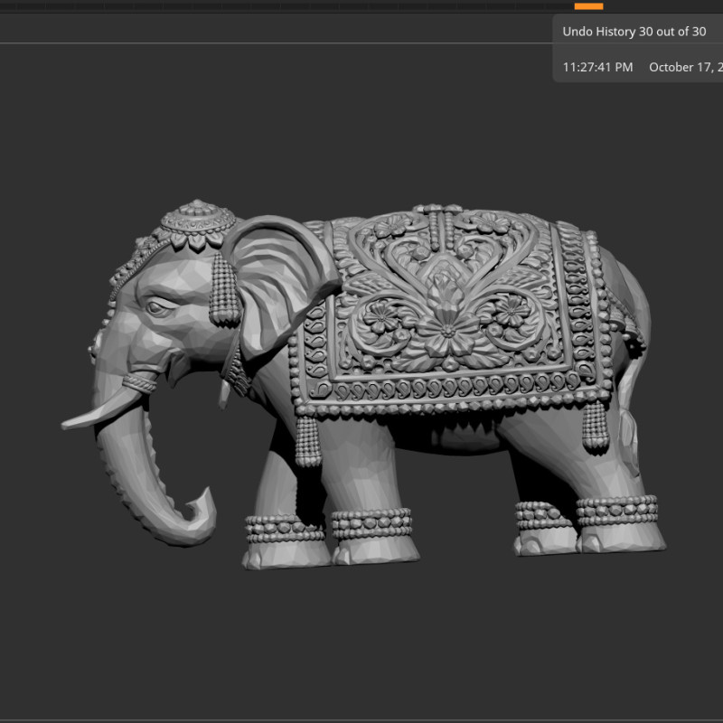 Elephant 3D Model .c4d .max .obj .3ds .fbx .stl .blend