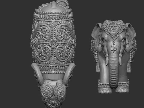 Elephant 3D 模型