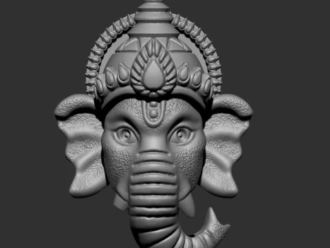 Wajah Ganesh ji Model 3D