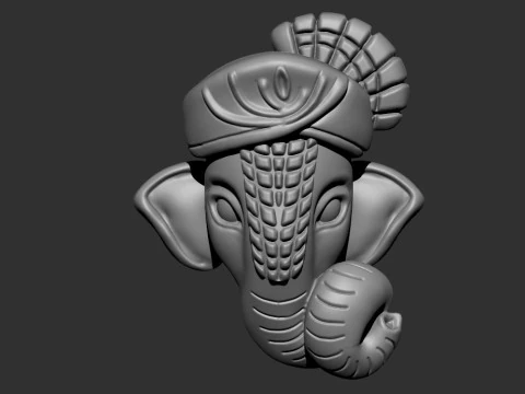 Wajah Ganesh ji Model 3D