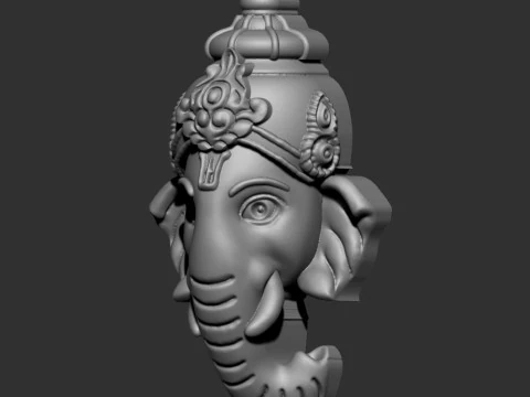 Ganesh ji face 3D Model