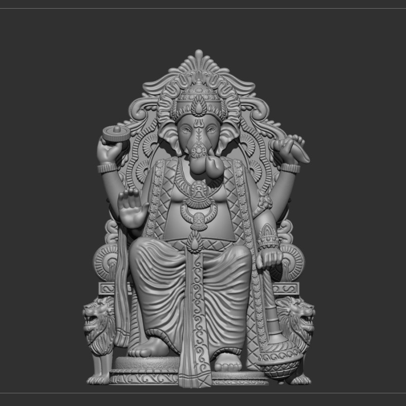 Ganesh ji 3D Модель .c4d .max .obj .3ds .fbx .stl .blend